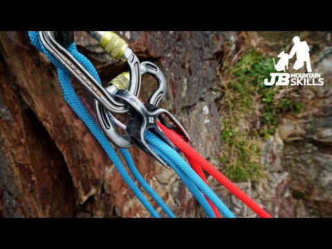 How to use a climbing belay device in guide mode including lowering, Black Diamond ATC / DMM Pivot