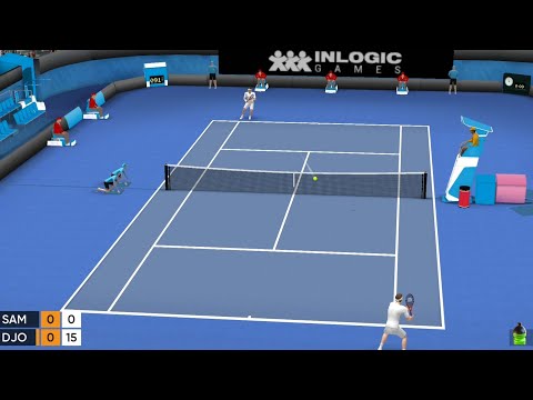 Novak Djokovic VS Sam Open Tennis 2022 Game Match court