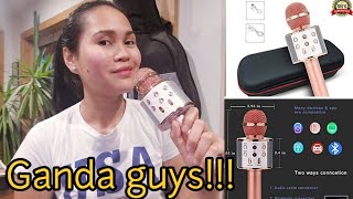 WS-858 Bluetooth Karaoke Microphone Review and Unboxing | Marylan Ehl