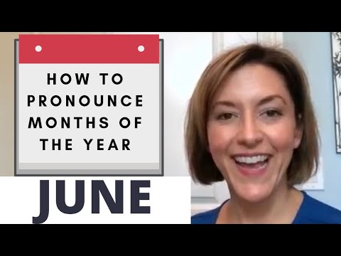 JUNEの発音の仕方 - 月の英語発音レッスン (How to Pronounce JUNE - Months of the Year English Pronunciation Lesson)