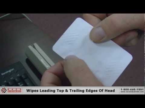 Part of a video titled How To Clean A Credit Card Reader - YouTube
