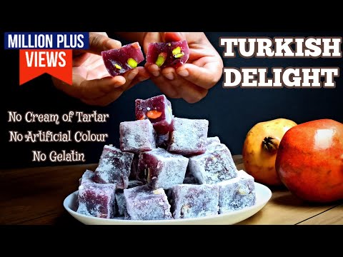 How to Make Authentic TURKISH DELIGHT at Home | Lokum Recipe ~ No Gelatin, No Cream of tartar