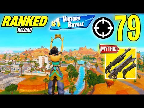 79 Elimination Solo Vs Squad "Ranked RELOAD” Gameplay Wins (NEW! Fortnite Chapter 6 PS4 Controller)