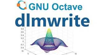 Octave: Writing matrices to file: dlmwrite