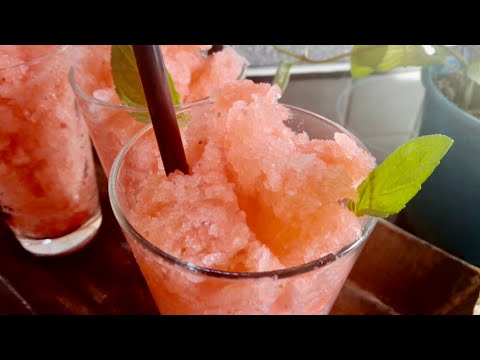 🍓GRANITA ALLA FRAGOLA 🤩 ricetta senza gelatiera 🍧