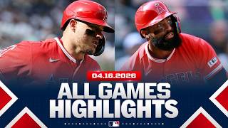 Highlights from ALL GAMES on 4/16 (Trout homers in the Bronx AGAIN