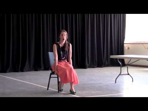 2012: Anna Dowsley, mezzo soprano. Workshop, IFAC Australian Singing Competition.