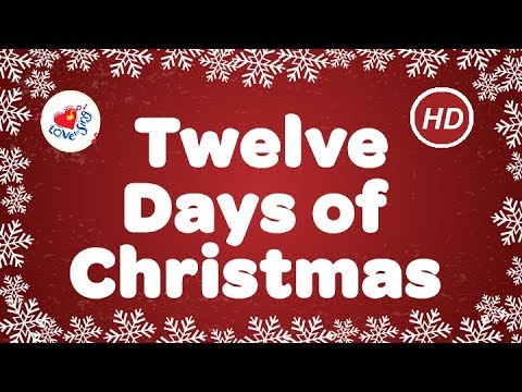 Twelve Days of Christmas with Lyrics | Popular Christmas Songs