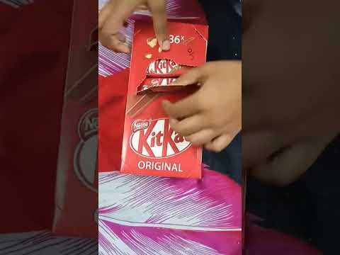Unboxing my KitKat chocolate box #pleasesubscribe #amazing #shorts