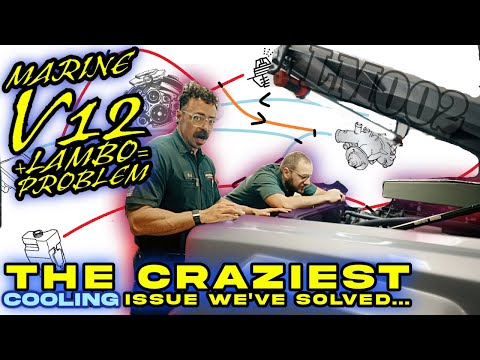 Designing A Cooling System on the World's Rarest SUV : Making a Boat V12 Work in a Lambo LM002