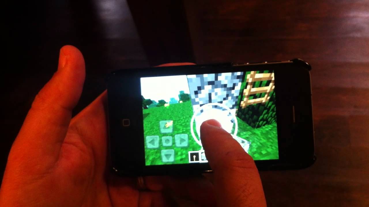 Look It's Minecraft Playing On An iPhone... Sorta