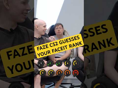 Can FaZe CS2 Guess YOUR FACEIT Rank? #cs2