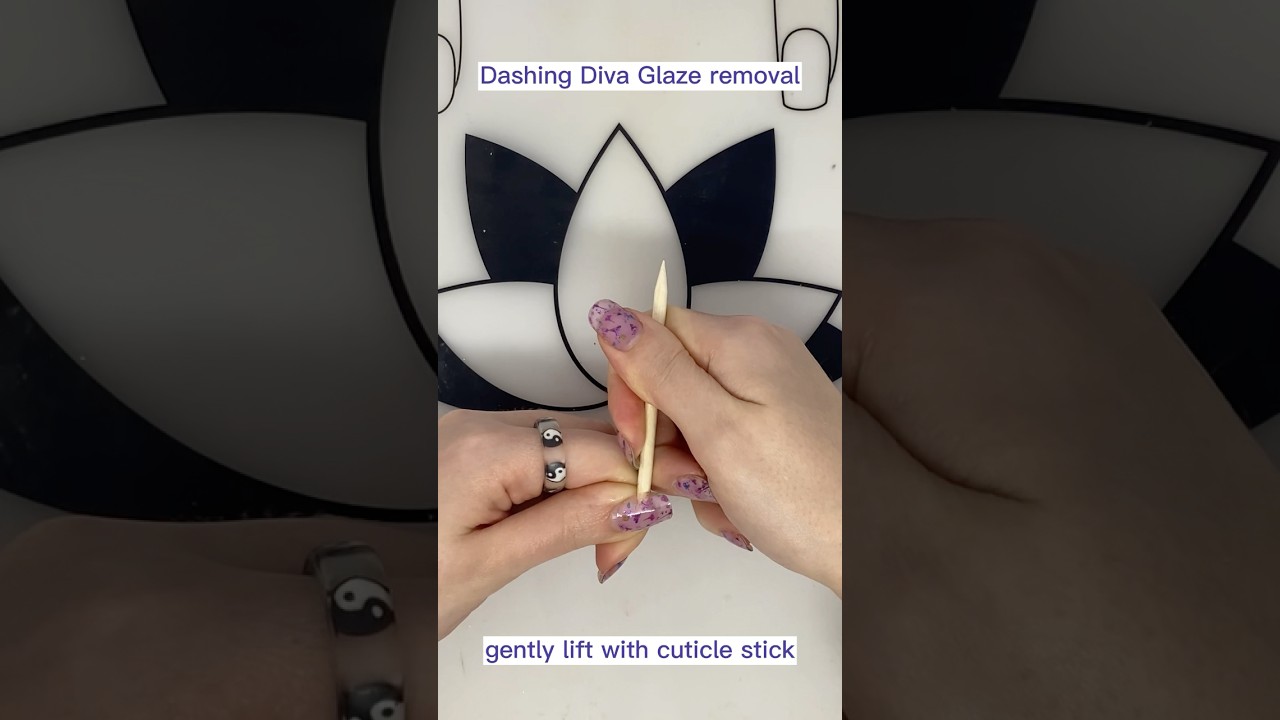 How I Remove Dashing Diva Glaze Without Damage 💅 #dashingdiva #glazenails #nailremoval