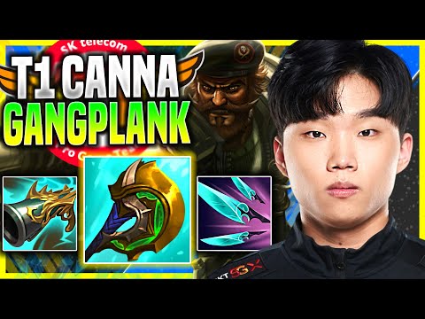 CANNA BRINGS BACK HIS ICONIC GANGPLANK! - T1 Canna Plays Gangplank Top vs Poppy! | Season 11