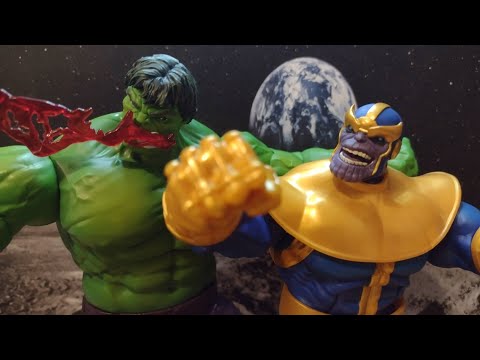The Hulk Vs Thanos Rematch: Stop Motion Fight