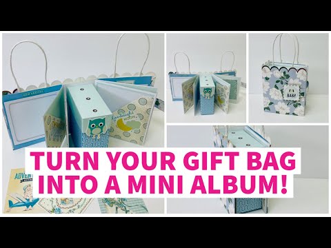 EASY step by step tutorial!! SO MANY OF YOU ASKED FOR THIS ONE!!!  gift bag mini album!
