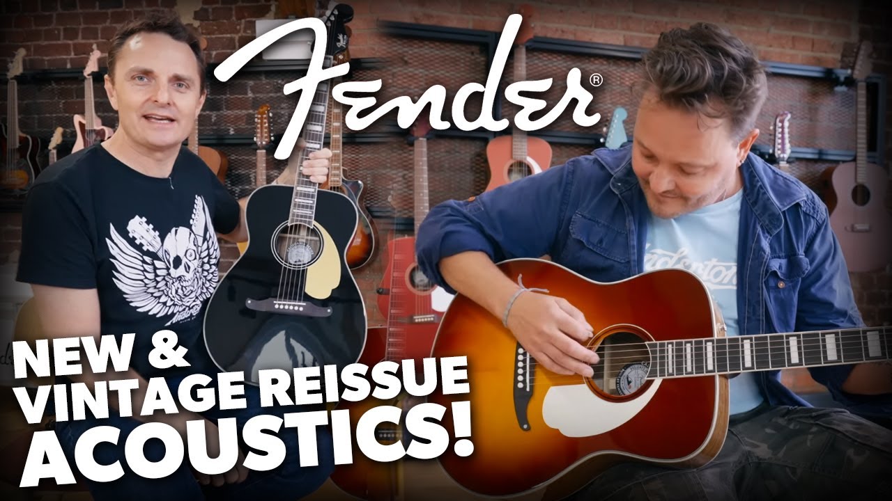 New and Vintage Reissue Fender Acoustic Guitars! - YouTube