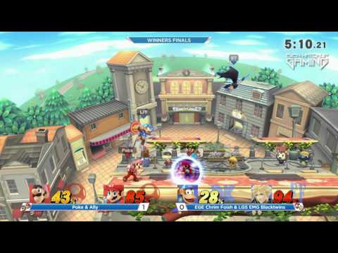 Poke & Ally vs Blacktwins & Chrim Foish - TCU2016 - WiiU Doubles