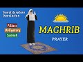 How to pray Maghrib prayer for women step by step - Subtitle EN/AR