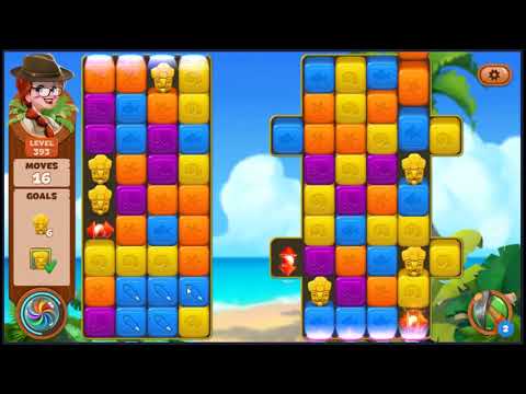 Lost Island Blast Adventure Level 393 - NO BOOSTERS 🏝️ | SKILLGAMING ✔️