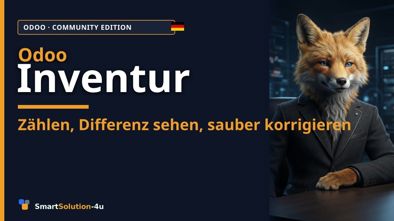 Odoo Inventur: Bestand zählen, Differenzen sauber korrigiere