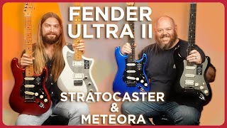 Video thumbnail for Fender's Most Modern Guitars Yet! Fender Ultra II Stratocaster and Meteora by Alamo Music Center