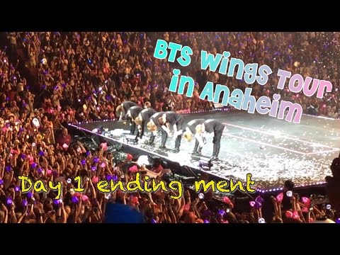 [FANCAM] 170401 BTS WINGS TOUR IN ANAHEIM - ENDING DAY 1