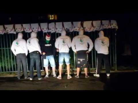 Skrojone barwy polonii przez kibiców Legii
