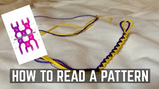 TUTORIAL: how to read friendship bracelet patterns