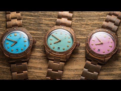 The NEW Oris Cotton Candy Models - Oris Divers Sixty Five Bronze Review