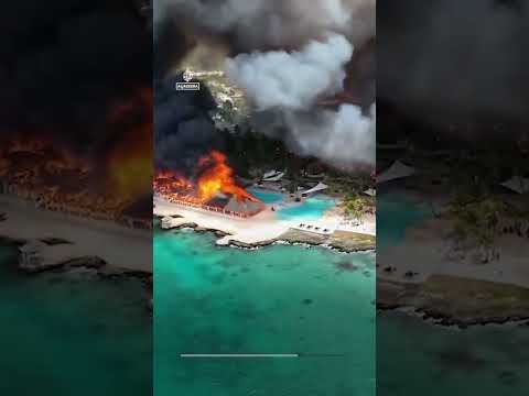 Inferno rips through Dominican Republic beach resort
