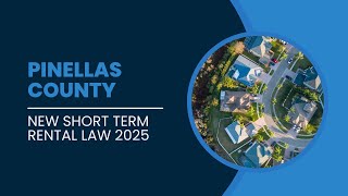 Pinellas County New Short Term Rental Law 2025 - How To Get Certificate Of Use