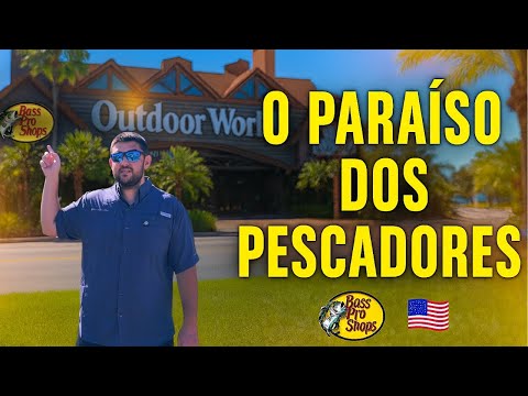 🎣 NUNCA VI NADA IGUAL! A MAIOR LOJA DE PESCA DOS EUA: Bass Pro Shops