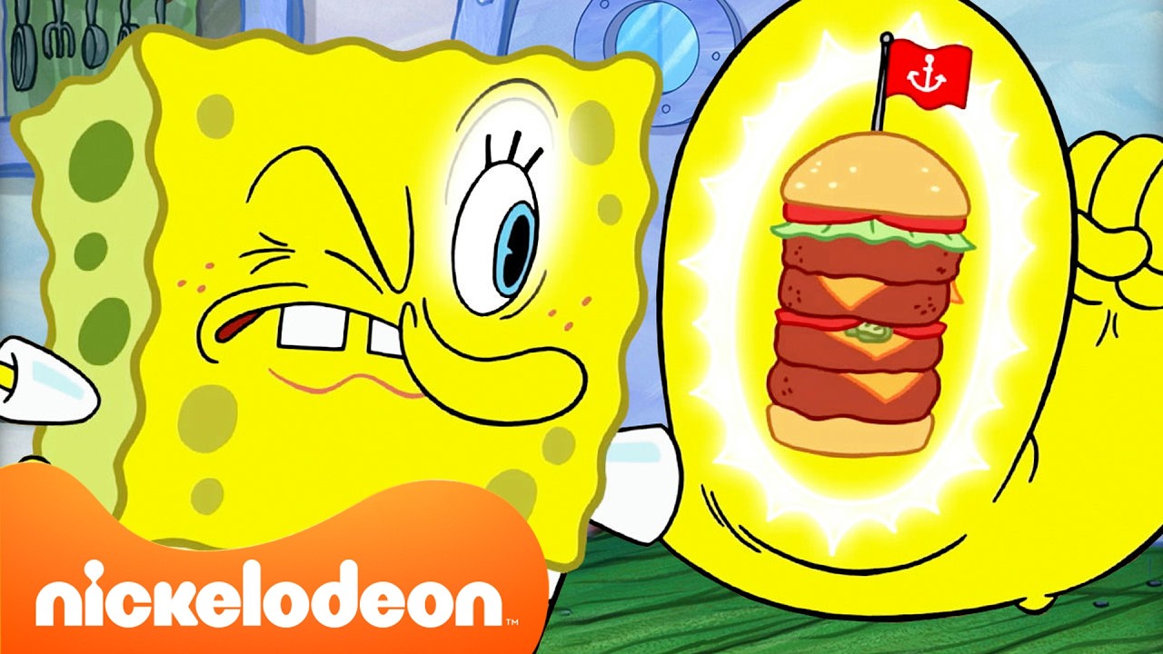 أغرب لحظات برغر سلطع مع سبونج بوب! 🍔 | 10 دقائق | سبونج بوب | Nickelodeon Arabia