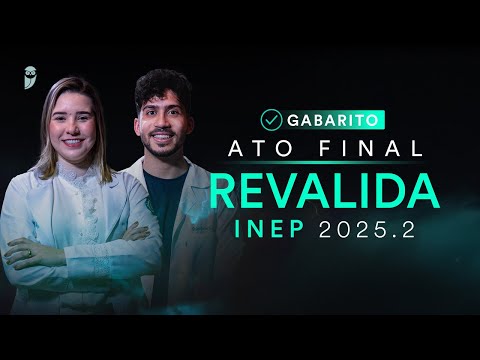 Gabarito Revalida INEP 2025.2 - Correção de Prova ao vivo
