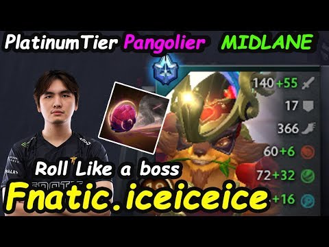 Fnatic Iceiceice - [Pangolier] MID Platinum Tier Rolling like a boss Insane Skill | Dota 2 7.21
