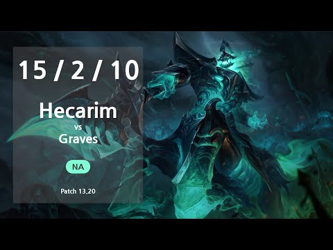 Hecarim Jungle vs Graves - NA Master Patch 13.20