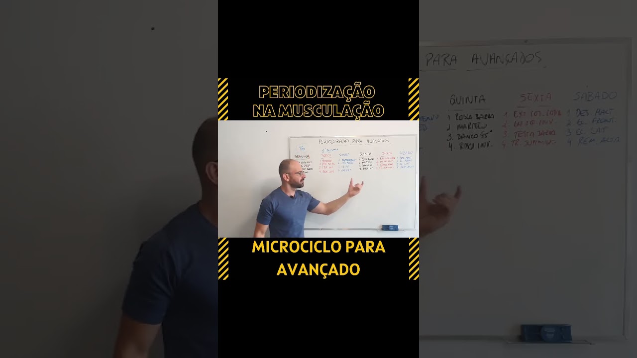 CICLO DE TREINO PARA AVANÇADO NA MUSCULAÇÃO