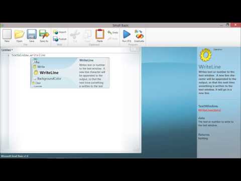 Hello World Small Basic Easy Tutorial