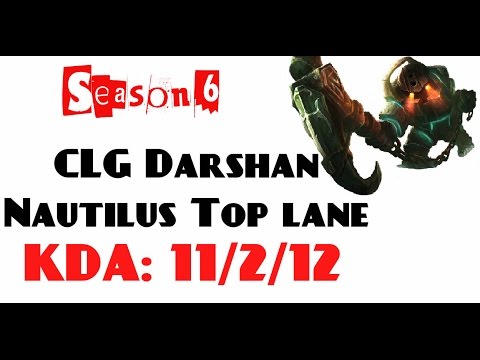 NA Challenger LOL - CLG Darshan - Nautilus Top lane (Mar 15, 2016)