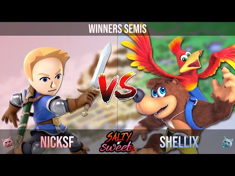 SaltySweet # 02 | NickSF (Mii Swordfighter) vs Shellix (Banjo Kazooie) | Winners Semis | SSBU