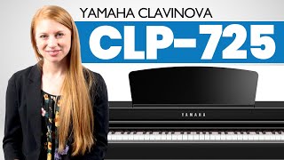 Video thumbnail for Yamaha Clavinova CLP-725 Digital Piano | Review and Playing Demo by Jenna from Popplers Music by Popplers Music