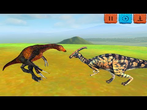 Therizinosaurus vs Parasaurolophus Fight Scene - Animal Revolt Battle Simulator🔥😱