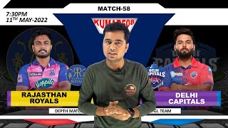 RR vs DC Dream11, DC vs RR Dream11, Rajasthan vs Delhi  Dream11: Match Preview, Stats, Analysis