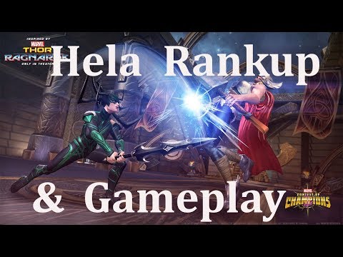 hela rankup and gameplay marvel contest of champion