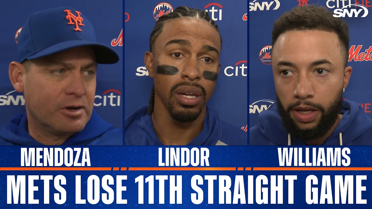 Lindor, Williams, Peterson come to Carlos Mendoza's defense following the Mets' 11th straight loss