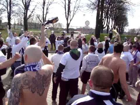 Kibice Górnika Wałbrzych w Głogowie 24.04.2010