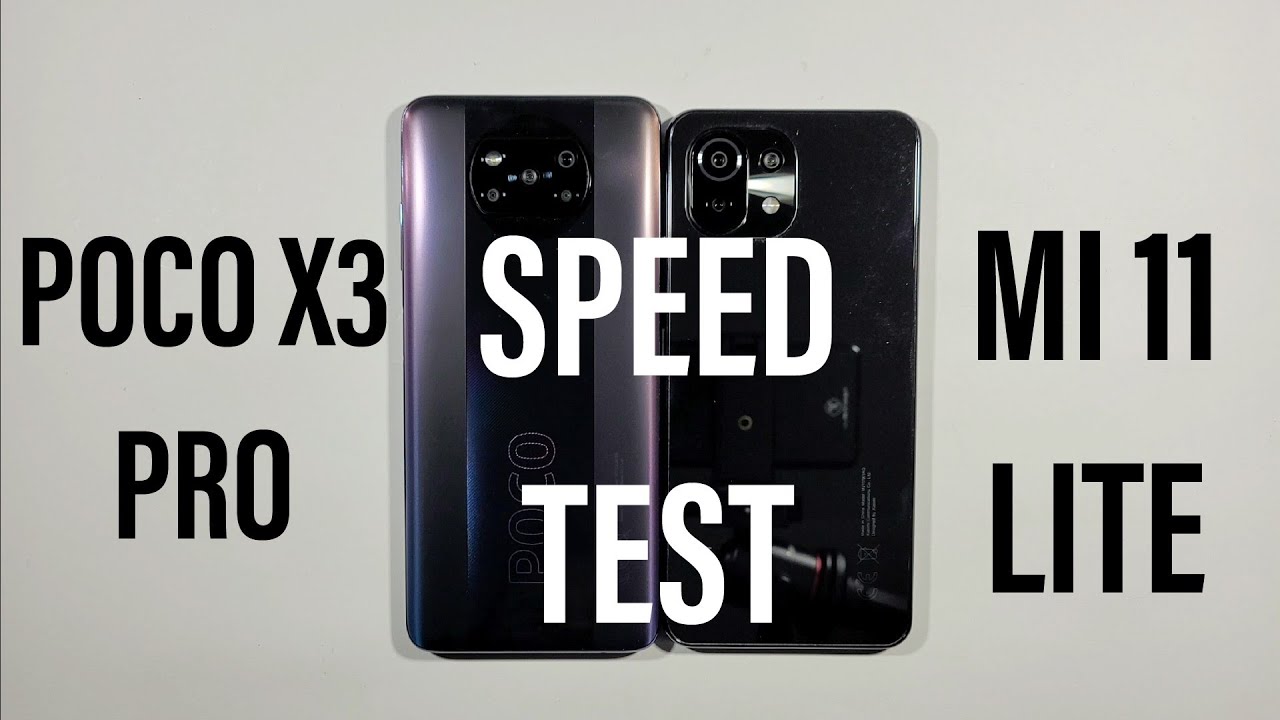 Xiaomi Poco X3 Pro vs Xiaomi Mi 11 Lite Speed Test