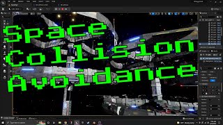 Space Game AI 3D Collision Avoidance experiments in Unreal Engine 5