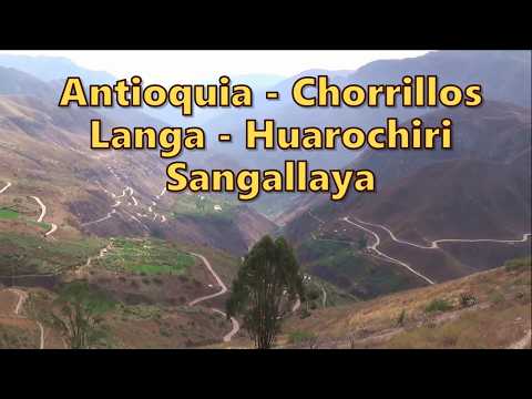 POR LAS CARRETERAS DE LA  ZONA SUR DE HUAROCHIRI. Ruta LM117 Lima - Peru